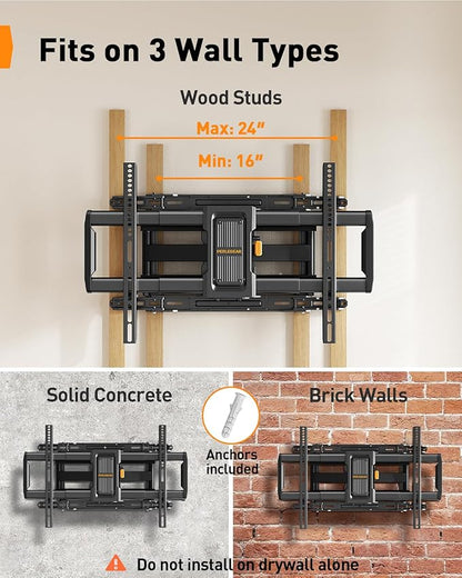 Perlegear Full Motion TV Wall Mount - Image 3