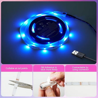 Timelux USB 32.8ft LED Strip Lights Color Changing LED Tape Lights - Image 6