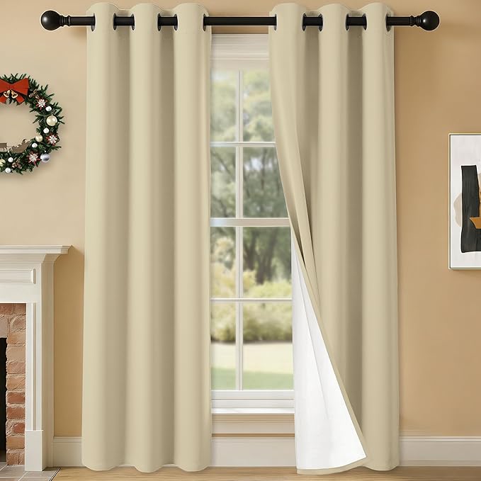 100% Blackout Curtains 84 Inch Length by Unknown