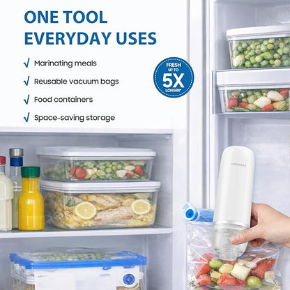 Handheld Vacuum Sealer for Food Storage, Cordless Mini Vacuum Pump - Image 7