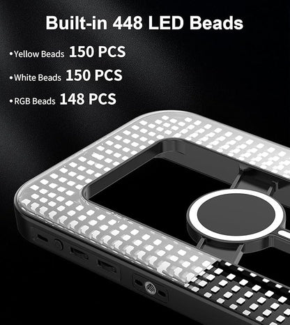 Magnetic 6000mAh RGB Selfie Ring Light - Image 8