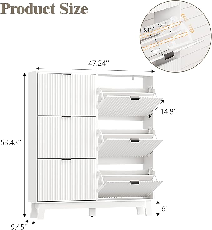 Shoe Cabinet Storage for Entryway - Image 2