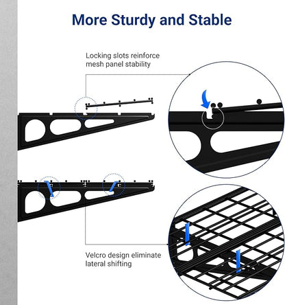 FLEXIMOUNTS 2-Pack 2x4ft 24-inch-by-48-inch Wall Shelf Garage Storage Rack Wall - Image 5