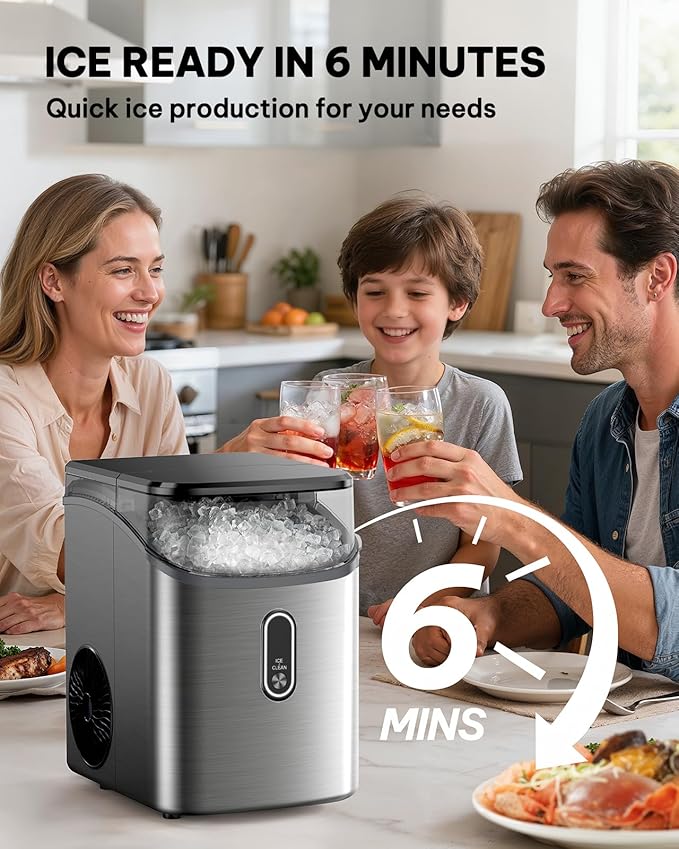 Silonn Nugget Ice Maker Countertop, Pebble Ice Maker - Image 5