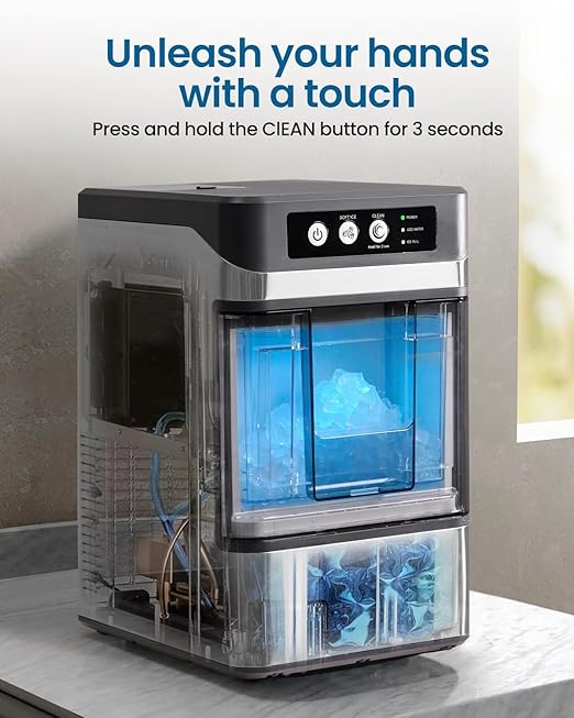 Nugget Ice Maker Countertop, Chewable Pellet Ice Machine, Portable Ice Machine - Image 3
