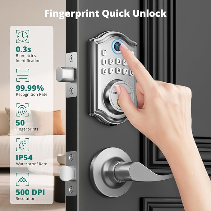 DS10 Pro Keyless Entry Door Lock - Image 2