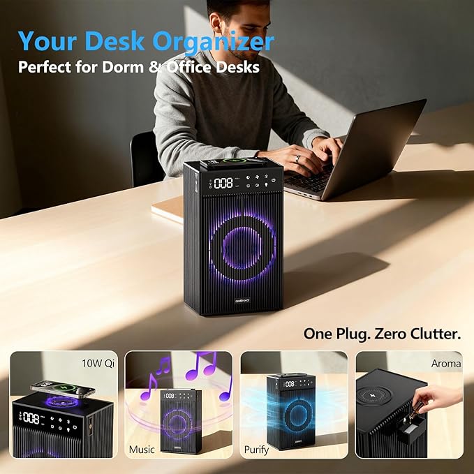 CleanForce Rainbow Cube | World’s First 4-in-1 Space-saving Air Purifier - Image 4