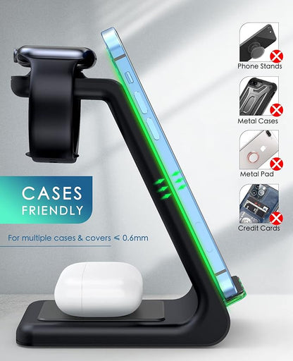 3 in 1 Wireless Charging Station, 2026 Upgraded Fast Desk Charger Station - Image 3