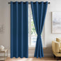JIUZHEN Blackout Curtains with Tiebacks-Thermal Insulated, Light Blocking/Noise by JIUZHEN