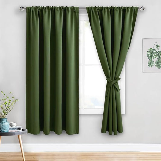 JIUZHEN Christmas Blackout Curtains by JIUZHEN