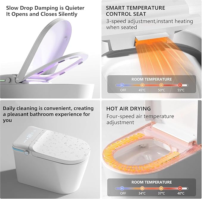 Luxury Smart Toilet Built In, Bidet - Image 3