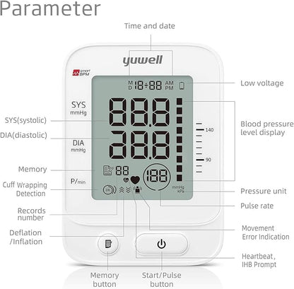yuwell Blood Pressure Monitor for Home Use, Digital Monitors - Image 7