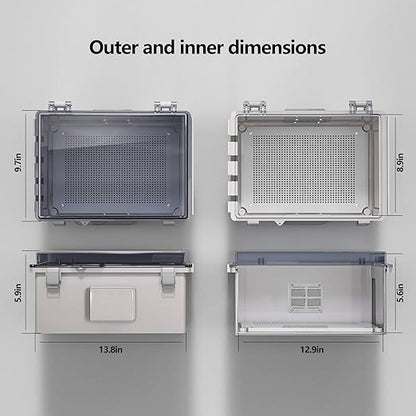 ABS Electrical Junction Box, Ventilated Design, Cable Grommets, IP65 Waterproof - Image 5