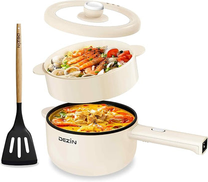 Dezin Electric Cooker, 2L Non-Stick Sauté Pan, Rapid Noodles Cooker, Mini Pot by DEZIN