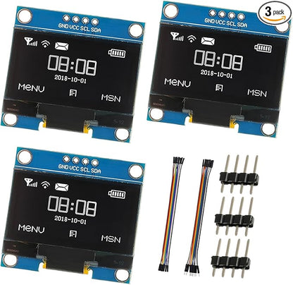 JAMHER 1.3 Inch I2C IIC OLED Display Module 128x64 Pixel Mini Self-Luminous by Unknown