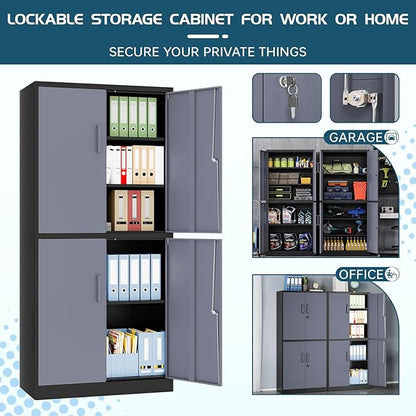 MIIIKO Metal Garage Storage Cabinet - Image 4