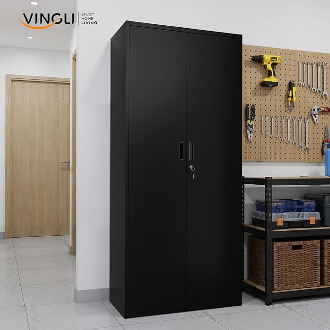 VINGLI Metal Garage Storage Cabinet - Image 9