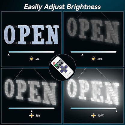 30" x 10" Large LED Open Sign - Image 4