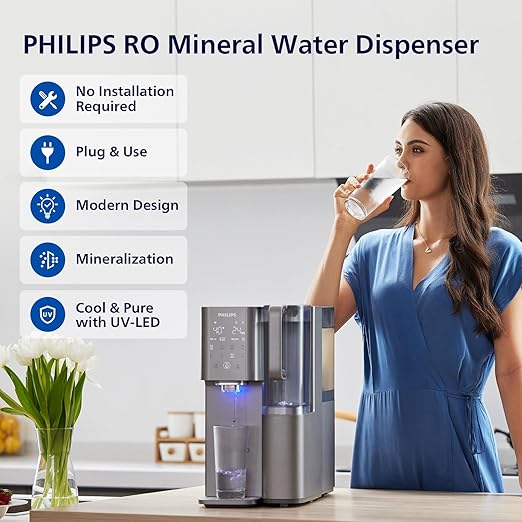 Reverse Osmosis Water Filter Countertop ADD6928DG/37, Cold & Hot Water Dispenser - Image 7