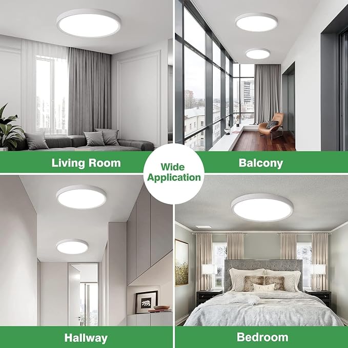 6PK 15.8 Inch LED Flush Mount Ceiling Light, 3000K/4000K/6000K CCT Selectable - Image 7