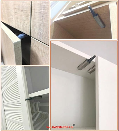 Push to Open Door Catches for Kitchen Cabinet Cupboard Wardrobe Automatic - Image 3