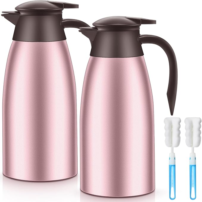 Norme 2 Pcs Thermal Coffee Carafe Insulated Stainless Steel Coffee Carafe by Norme