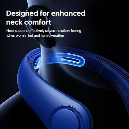 JISULIFE Portable Neck Fan Upgraded, Neckbrace Personal Hands Free, 5 Speed - Image 2