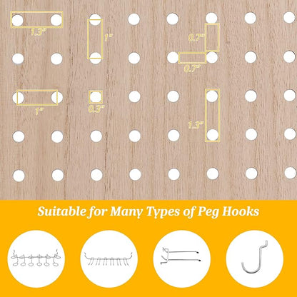 Bonnlo 4 Panel Pegboard Freestanding, 5 FT Portable Display Board Organizer - Image 5
