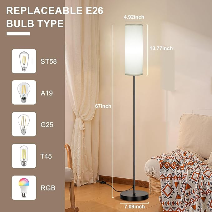 FRIDEKO HOME Floor Lamp, Color Changing Ambient Lighting - Image 8