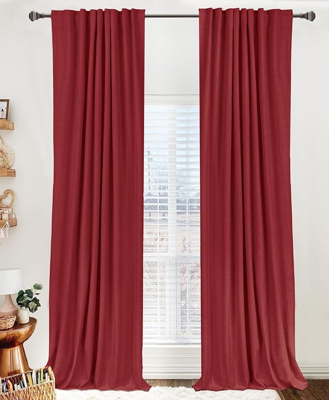 100% Blackout Shield Linen Blackout Curtains by 100BlackoutShield