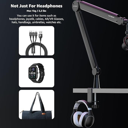 IXTECH Mic Arm Boom Arm 360° Rotatable Microphone Boom Arm Mic Boom Arm - Image 6