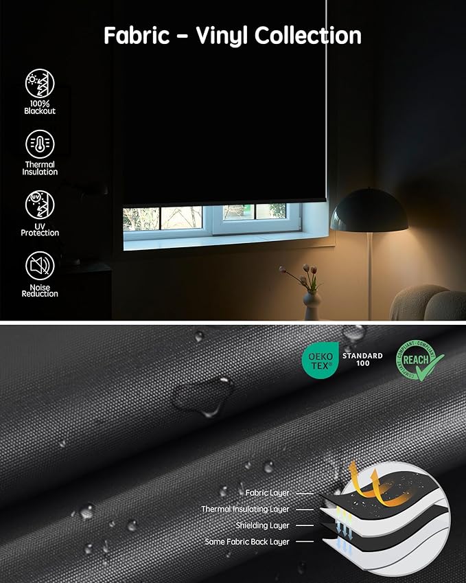 Yoolax Motorized Blinds with Remote, Automatic Window Shades Work with Alexa - Image 6