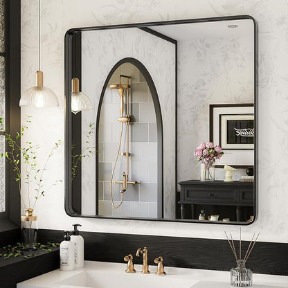 ISKM Black Metal Framed Wall Mirror by ISKM-IStillKeepMovin