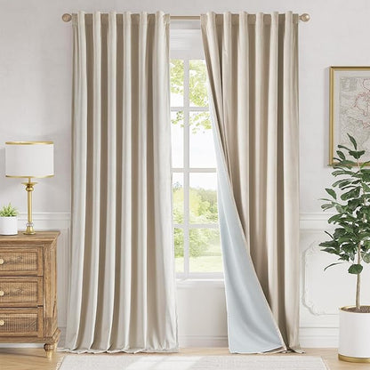 Lazzzy Blackout Curtains Thermal Insulated Curtains Room Window Drapes Super by Lazzzy
