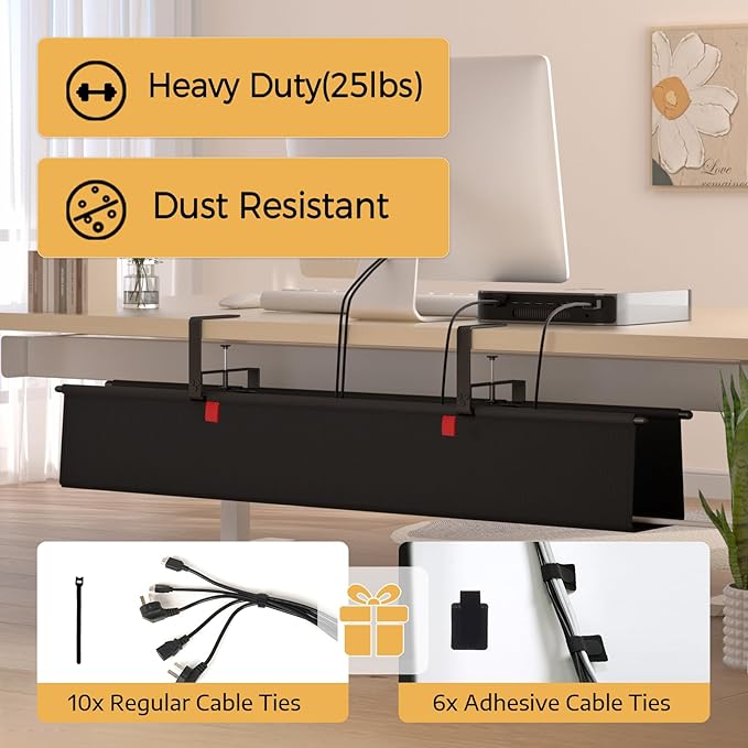 Under Desk Cable Management Tray - Image 5
