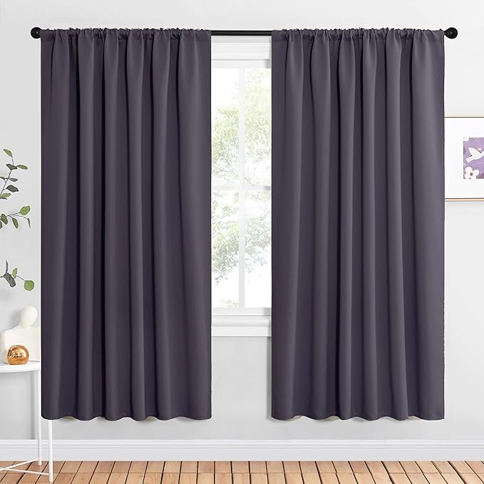 NICETOWN Bedroom Window Curtain Panels, 2 Panels, 62 in x 72 in, Window by NICETOWN