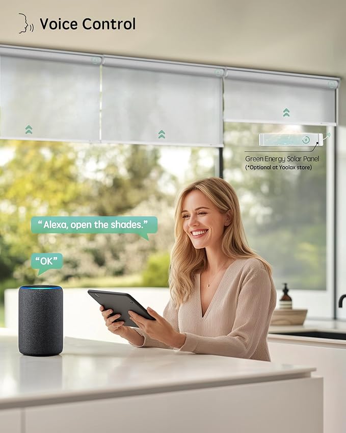 Yoolax Motorized Blinds with Remote, Smart Blinds - Image 2
