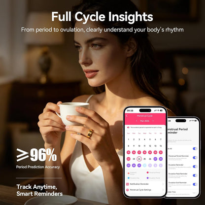 smart ring fitness tracker, heart rate monitor, sleep, package contents