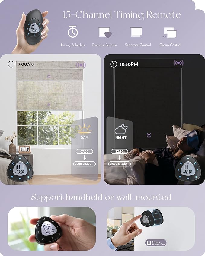 Graywind Motorized Dual Shades for Windows Smart Double Blinds Blackout and - Image 5