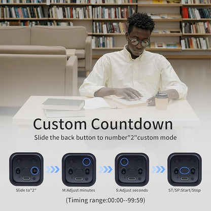Productivity Timer Flip Gravity Sensor Cube Timer Countdown & Countup, Mute & - Image 4