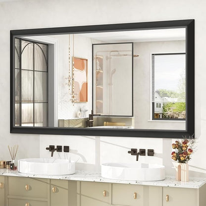SMIROR Matte Black Bathroom Mirror by SMIROR
