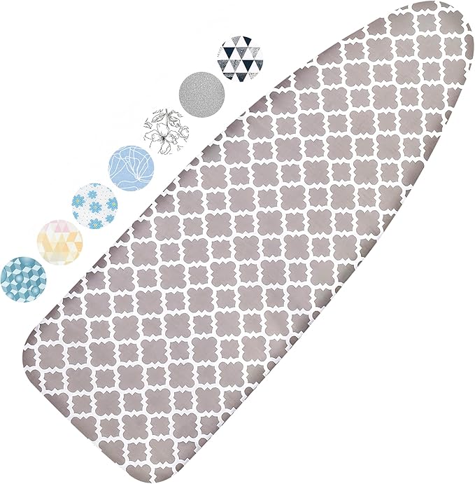 Ironing Board Cover and Pad, 18x49 Extra Wide Thick Iron Padding, Scorch & by Dalykate