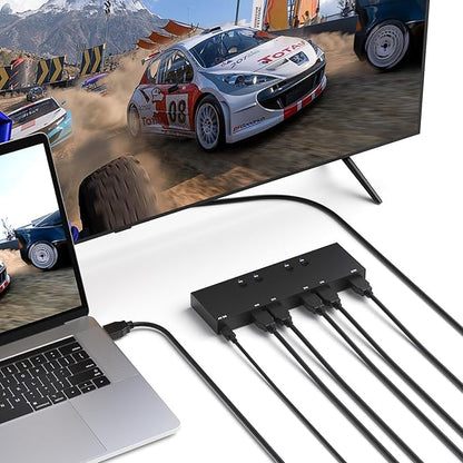4 in 1 Out HDMI Converter with 4k@60Hz HDMI Switch & Infrared Remote Control - Image 5