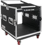 Sound Town Enhanced Thickness 1/2" Plywood 10U Audio Rack/Road Case by SOUNDTOWN