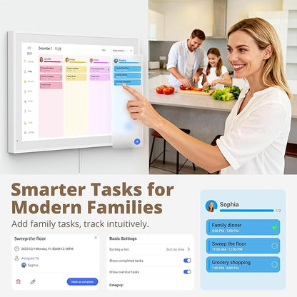 Dragon Touch 21.5 inch Digital Calendar Chore Chart – Interactive Touchscreen - Image 3