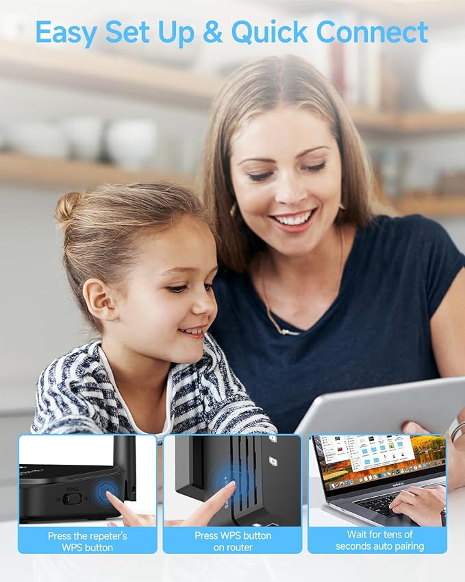 WiFi Extender Signal Booster for Home, WiFi Extender, Long Range up to 12880 Sq - Image 3