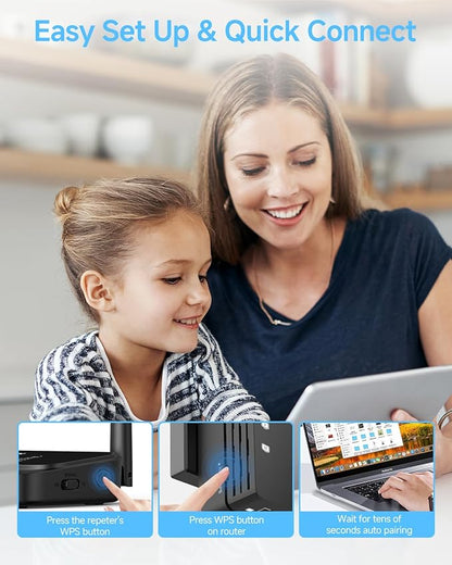 WiFi Extender Signal Booster for Home, WiFi Extender, Long Range up to 12880 Sq - Image 3
