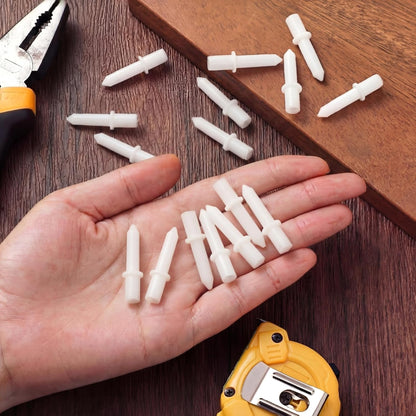 Maitys 40 Pcs Plantation Shutter Repair Pins Spring Loaded White,Long | lantation Shutter Fasteners Spring Loaded Replacement Repair Pins for Windows, Cabinet, Movable Blade, Blind Slats, White