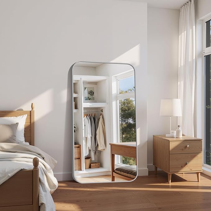 FORBATH 55x36 Inch Silver Bathroom Mirror - Image 2
