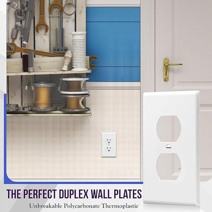 ENERLITES Duplex Wall Plates Kit, Electrical Outlet Covers, Standard Size - Image 3